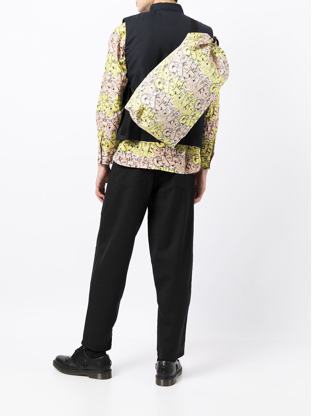 Comme Des Garçons Shirt x Kaws logo print backpack - Image 4