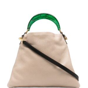 Marni Pannier leather tote bag