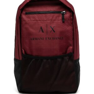 Armani Exchange two-tone zip-up backpack