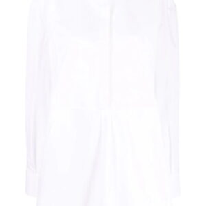 Valentino Garavani  collarless half-button shirt