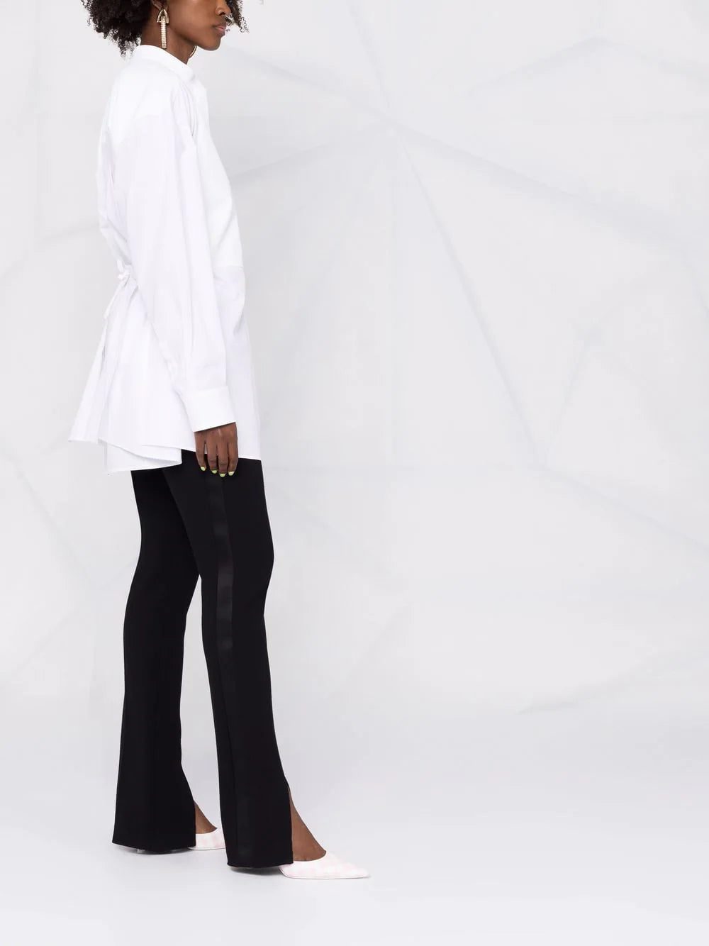 Valentino Garavani collarless half-button shirt - Image 4