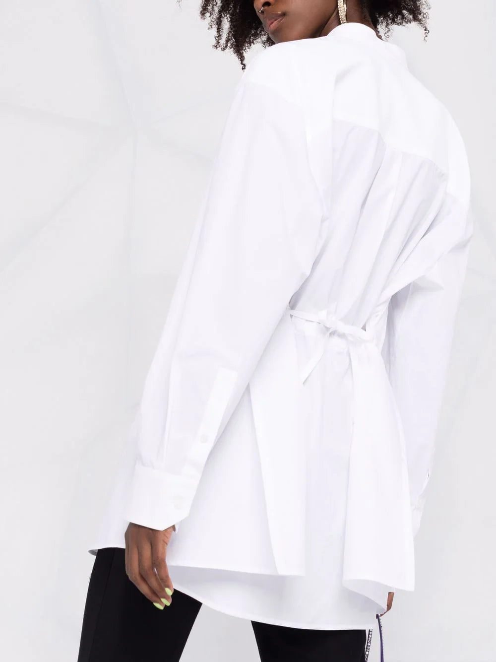 Valentino Garavani collarless half-button shirt - Image 3