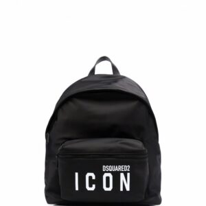 DSQUARED2 logo-print pocket backpack
