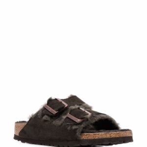 Birkenstock shearling-lined double-buckle sandals