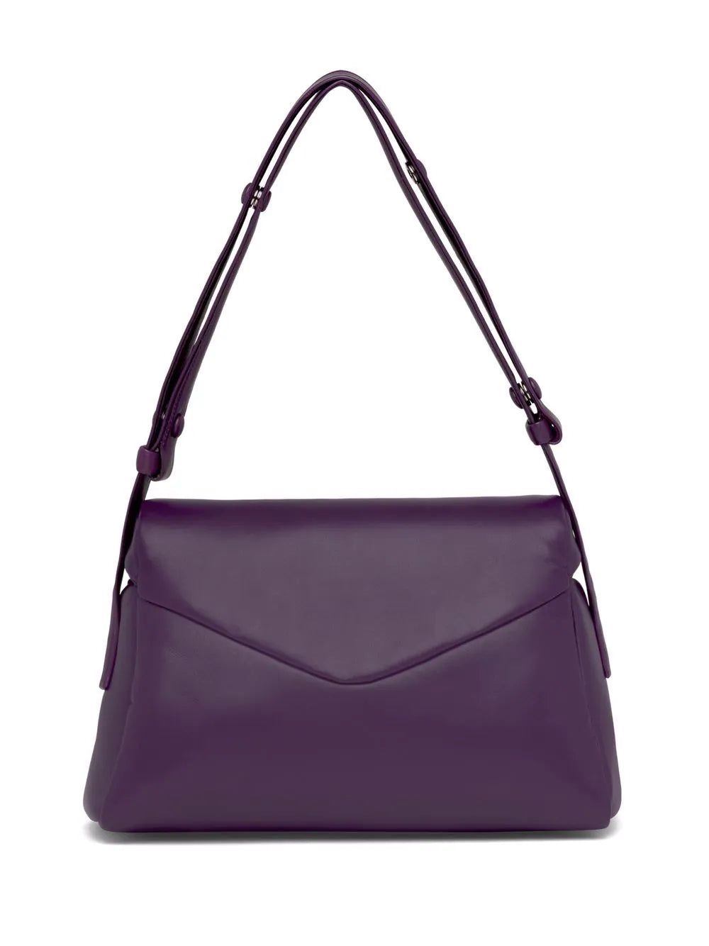 Prada logo-patch front-flap shoulder bag - Image 2