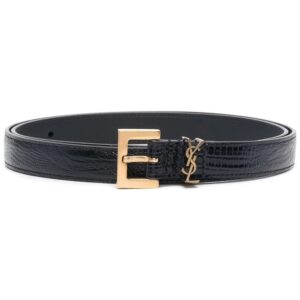 Saint Laurent  monogram leather belt
