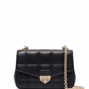 Michael Michael Kors logo-engraved quilted shoulder bag