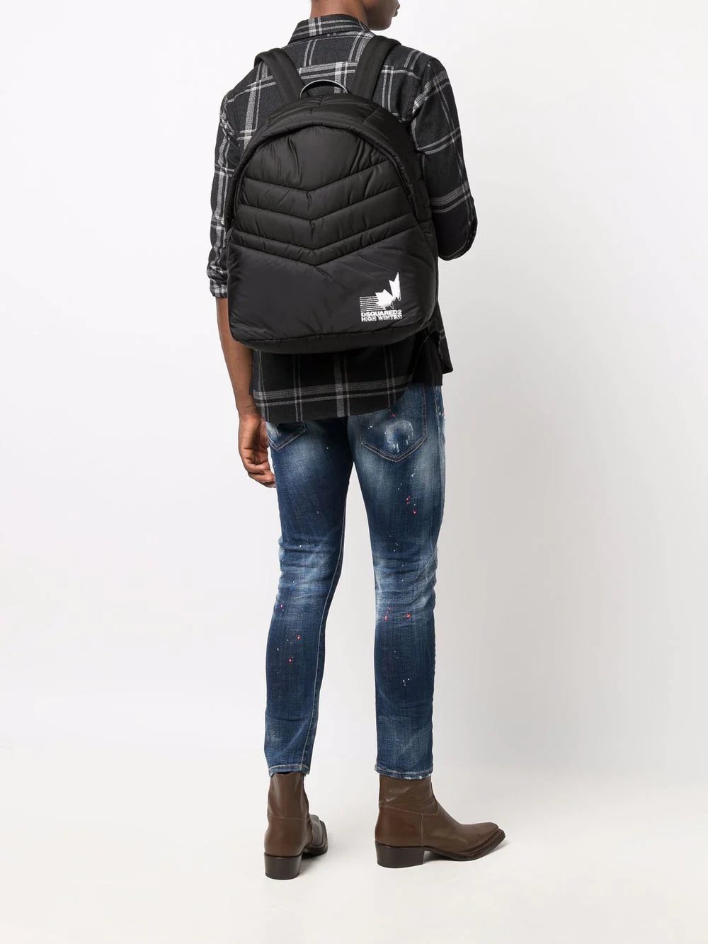 Dsquared2 padded logo-print backpack - Image 2