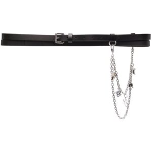 Karl Lagerfeld  charm leather belt