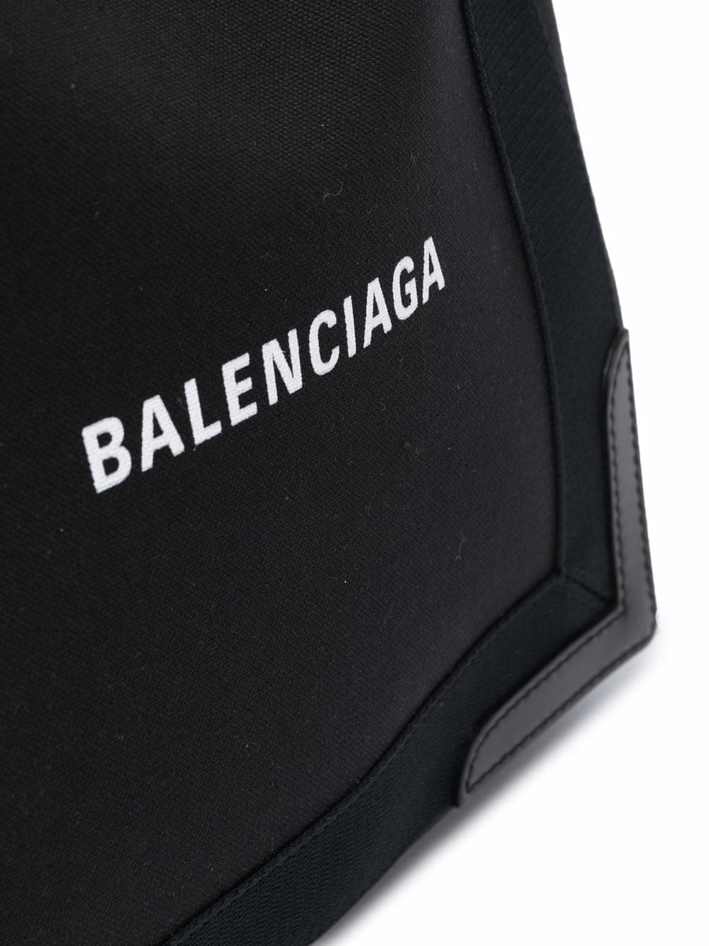 Balenciaga Navy Cabas logo tote bag - Image 4