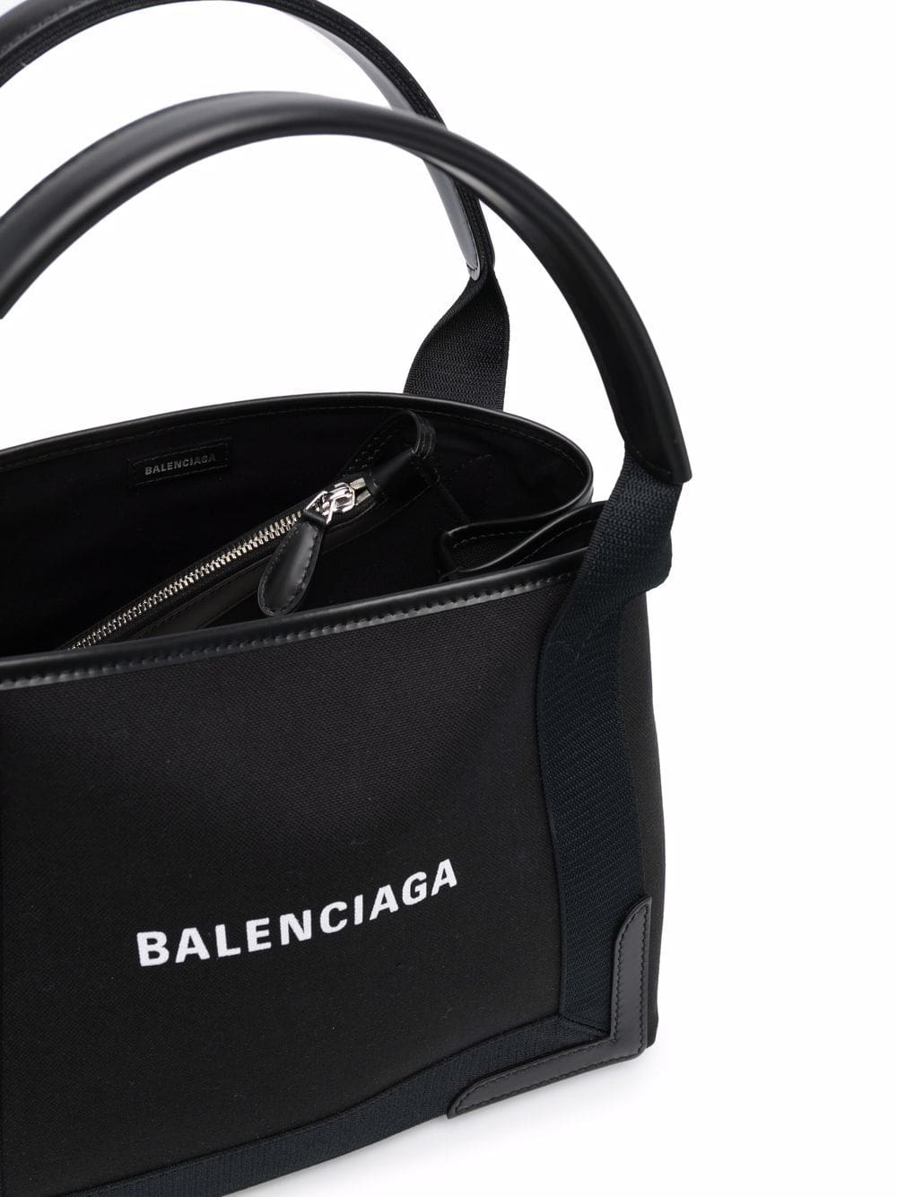 Balenciaga Navy Cabas logo tote bag - Image 5
