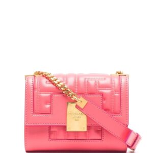 Balmain small 1945 monogram quilted shoulder bag