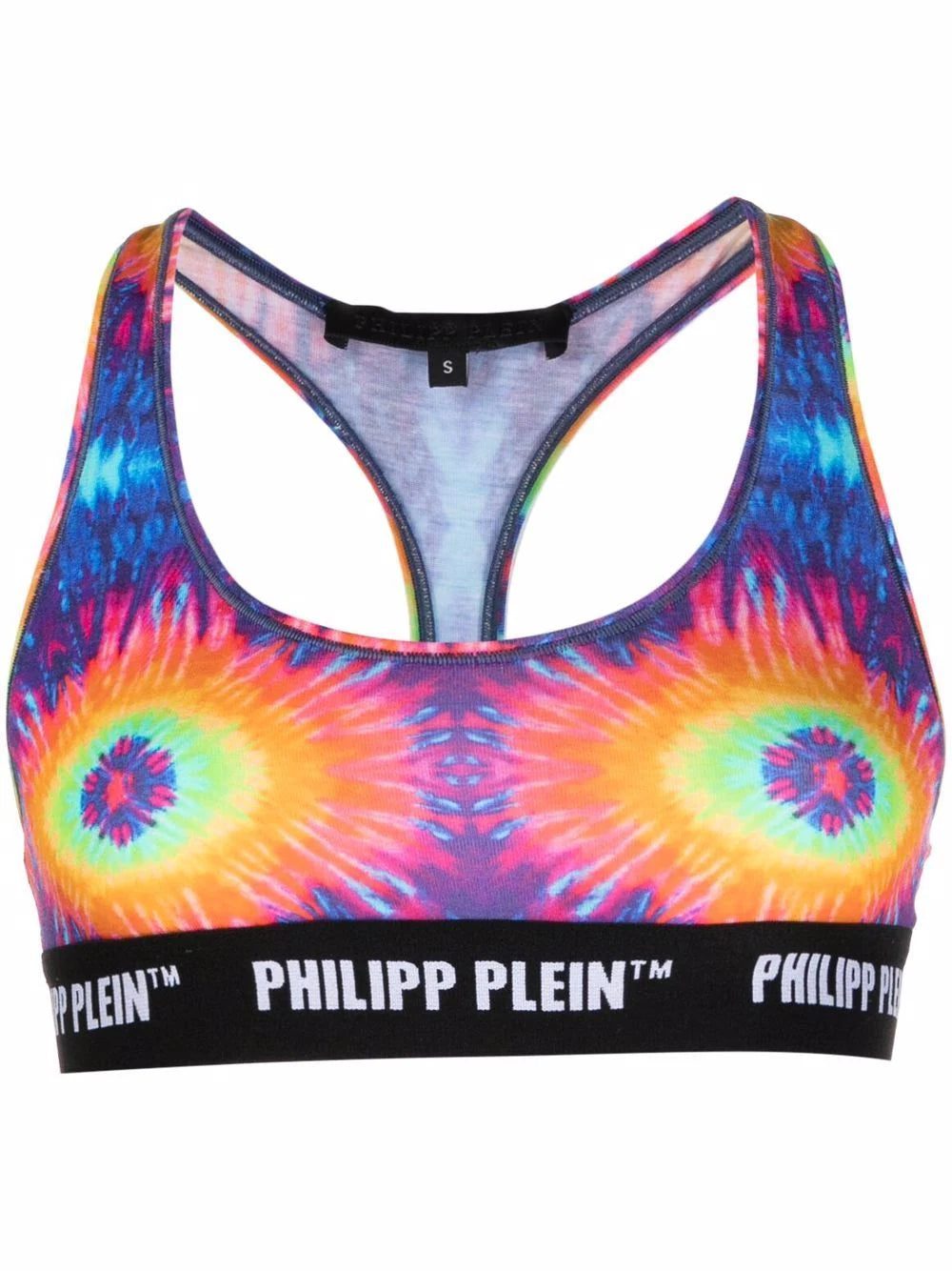 Philipp Plein tie-dye logo-undebrand bra