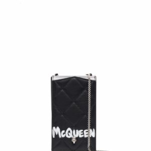 Alexander McQueen quilted logo mini bag
