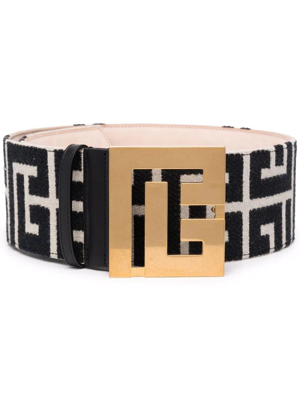 Balmain Monogram buckle belt
