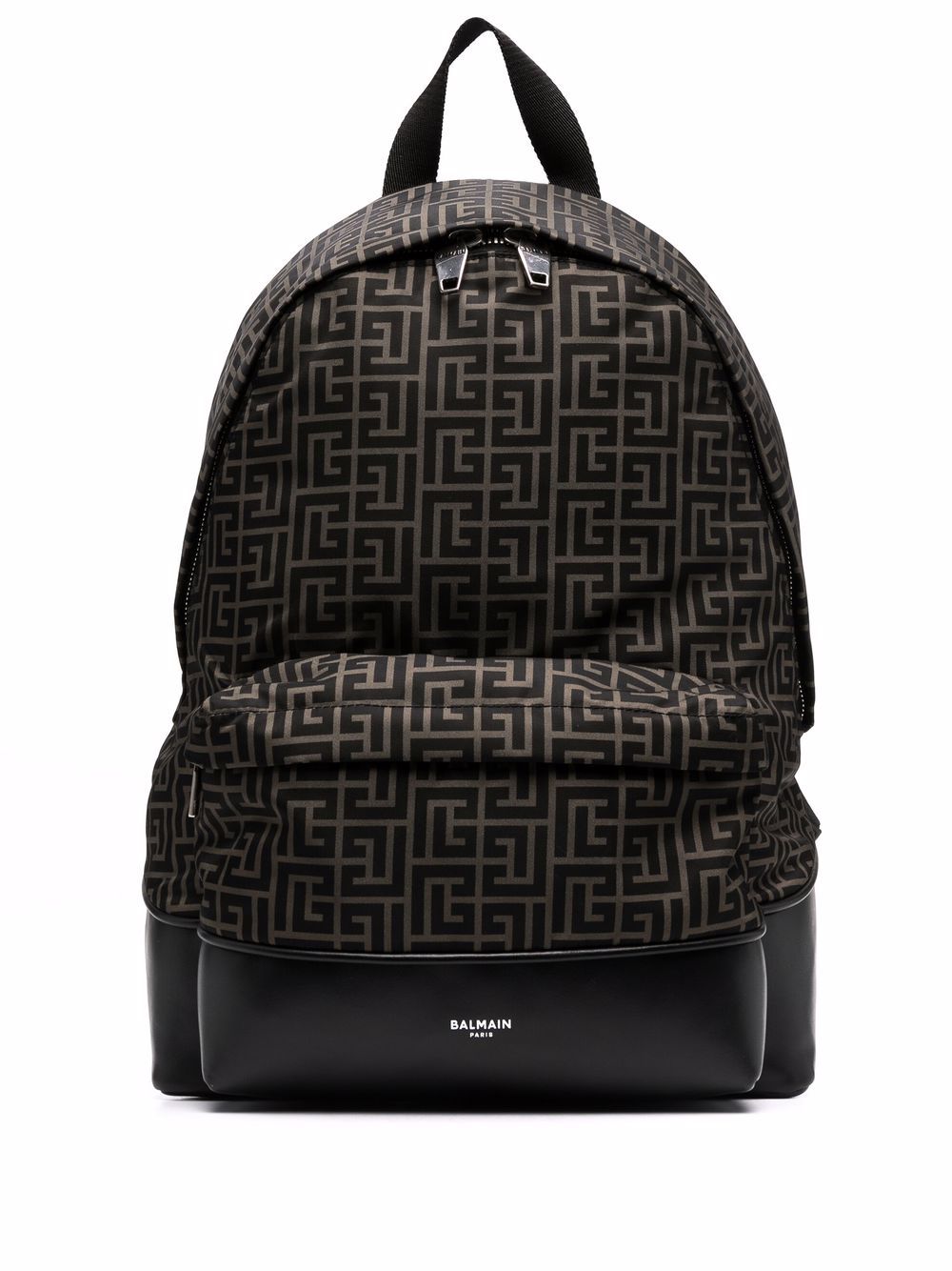 Balmain monogram print city backpack
