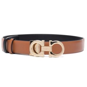 Ferragamo  logo-plaque leather belt