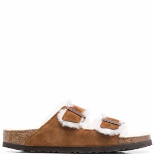 Birkenstock Arizona fur-lined sandals