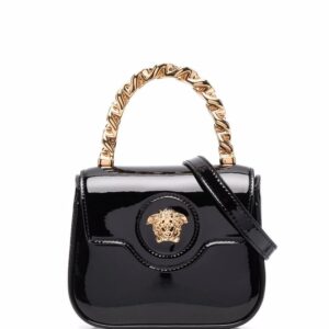 Versace La Medusa patent mini bag