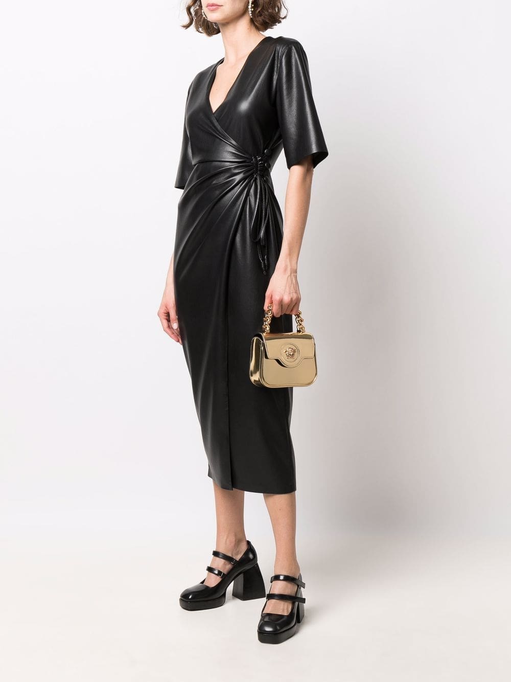 Versace La Medusa patent-leather mini bag - Image 2