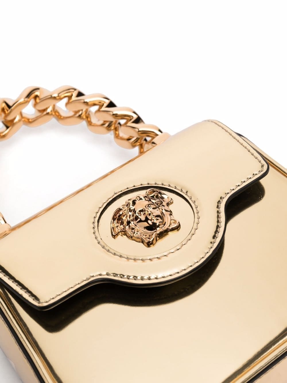 Versace La Medusa patent-leather mini bag - Image 4