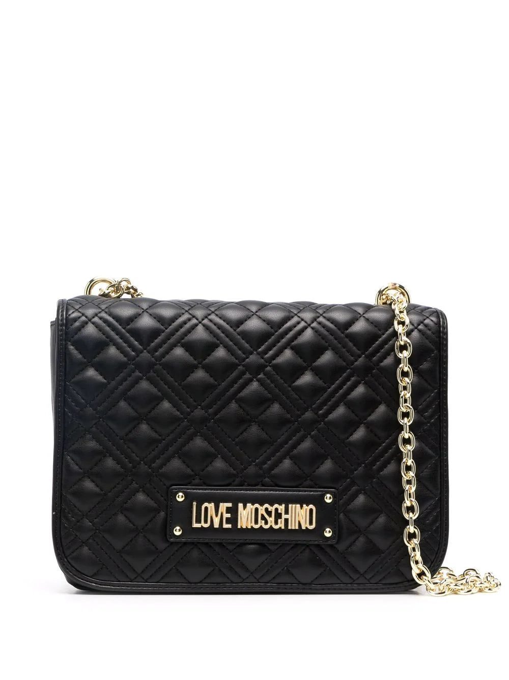 Love Moschino quilted logo shoulder bag