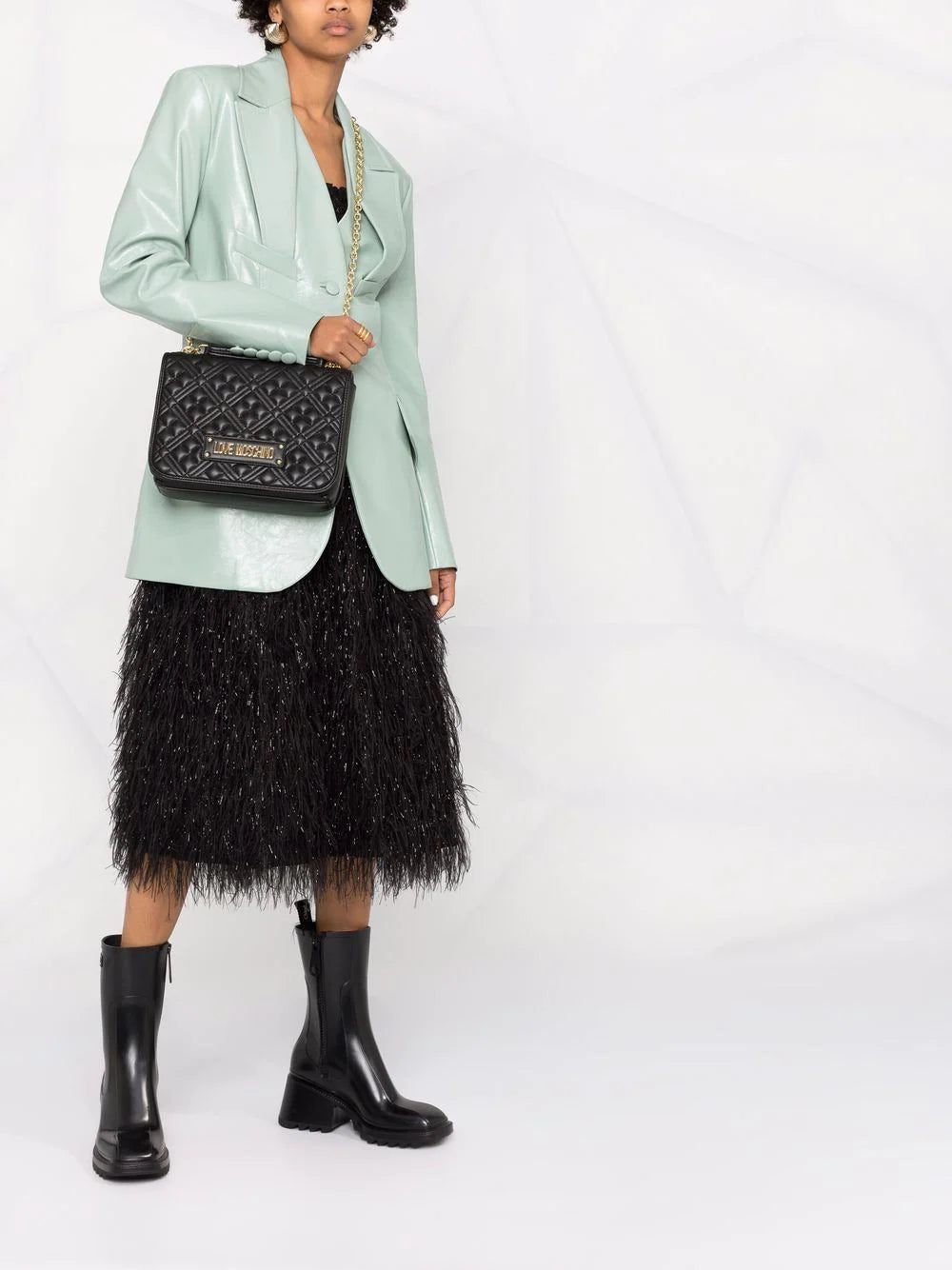 Love Moschino quilted logo shoulder bag - Image 2