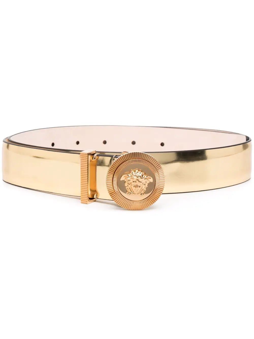 Versace Medusa-plaque metallic belt