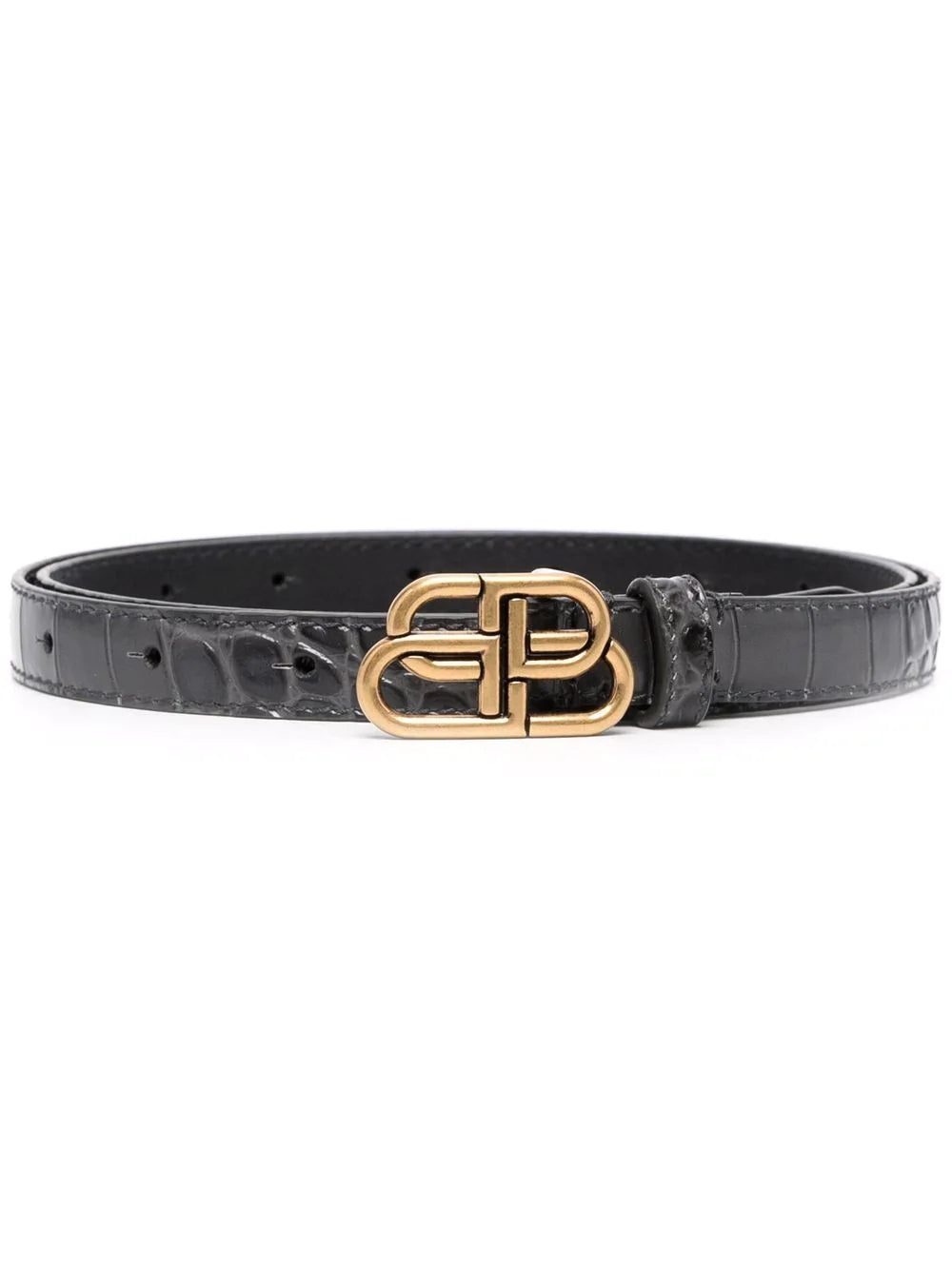 Balenciaga logo-buckle belt