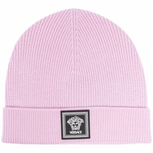 Versace Medusa wool ribbed beanie