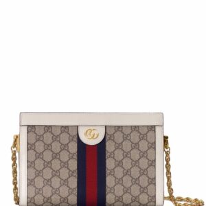 Gucci  GG-canvas logo-plaque shoulder bag