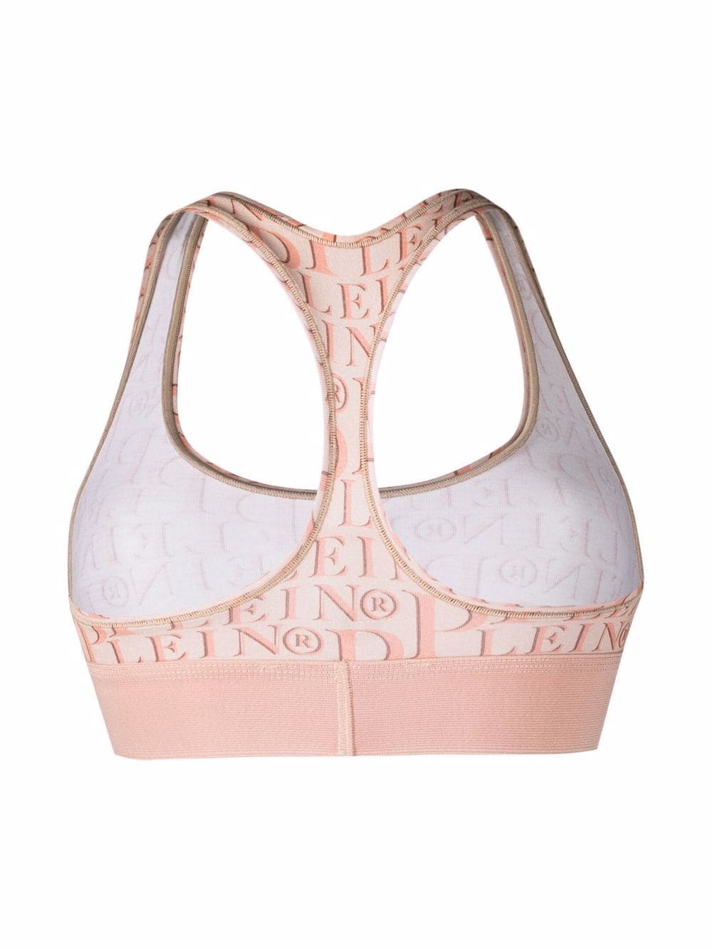 Philipp Plein logo-print studded bra - Image 2