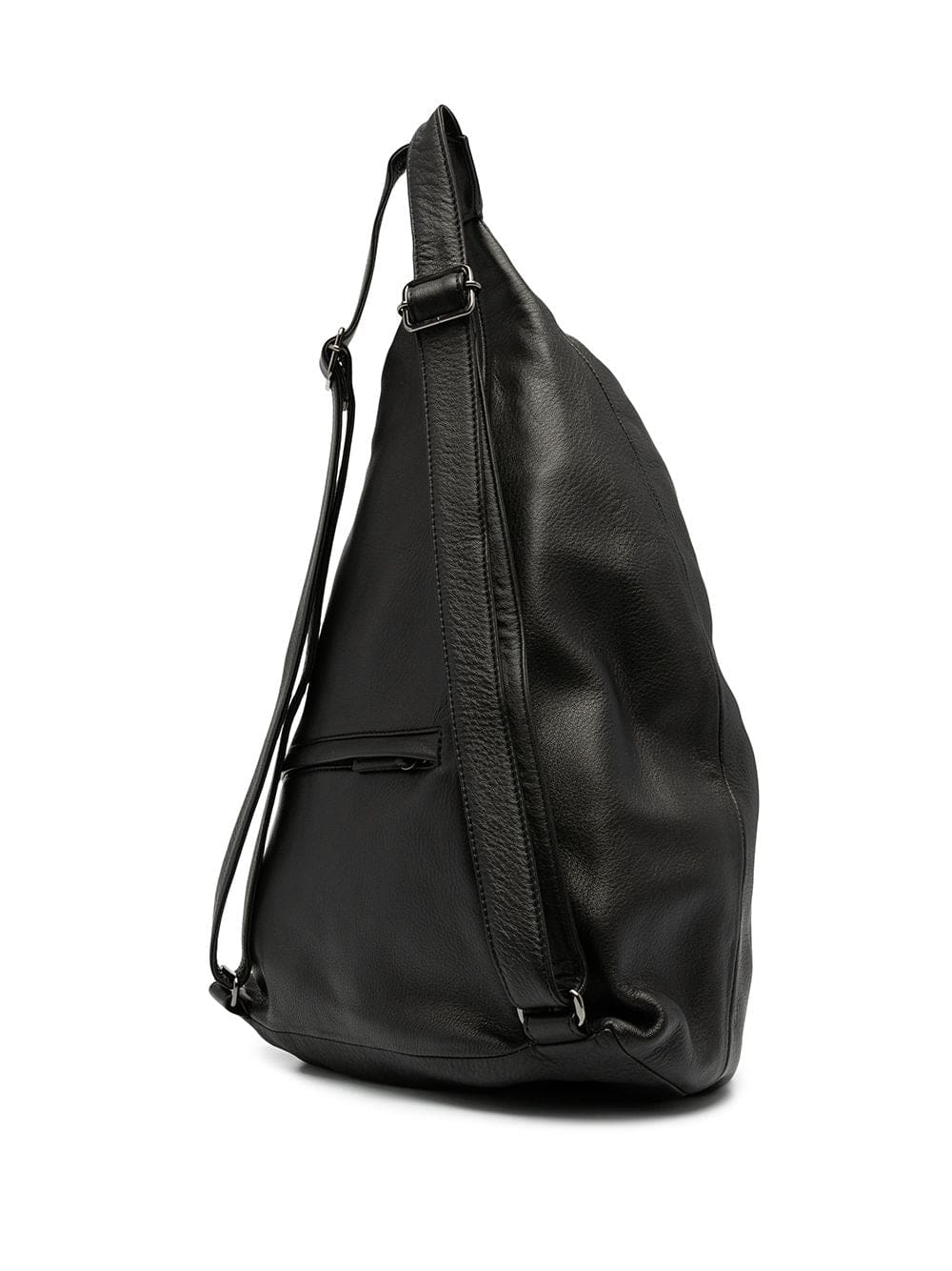 Discord Yohji Yamamoto logo-embossed leather backpack - Image 3