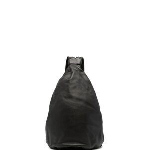 Discord Yohji Yamamoto logo-embossed leather backpack