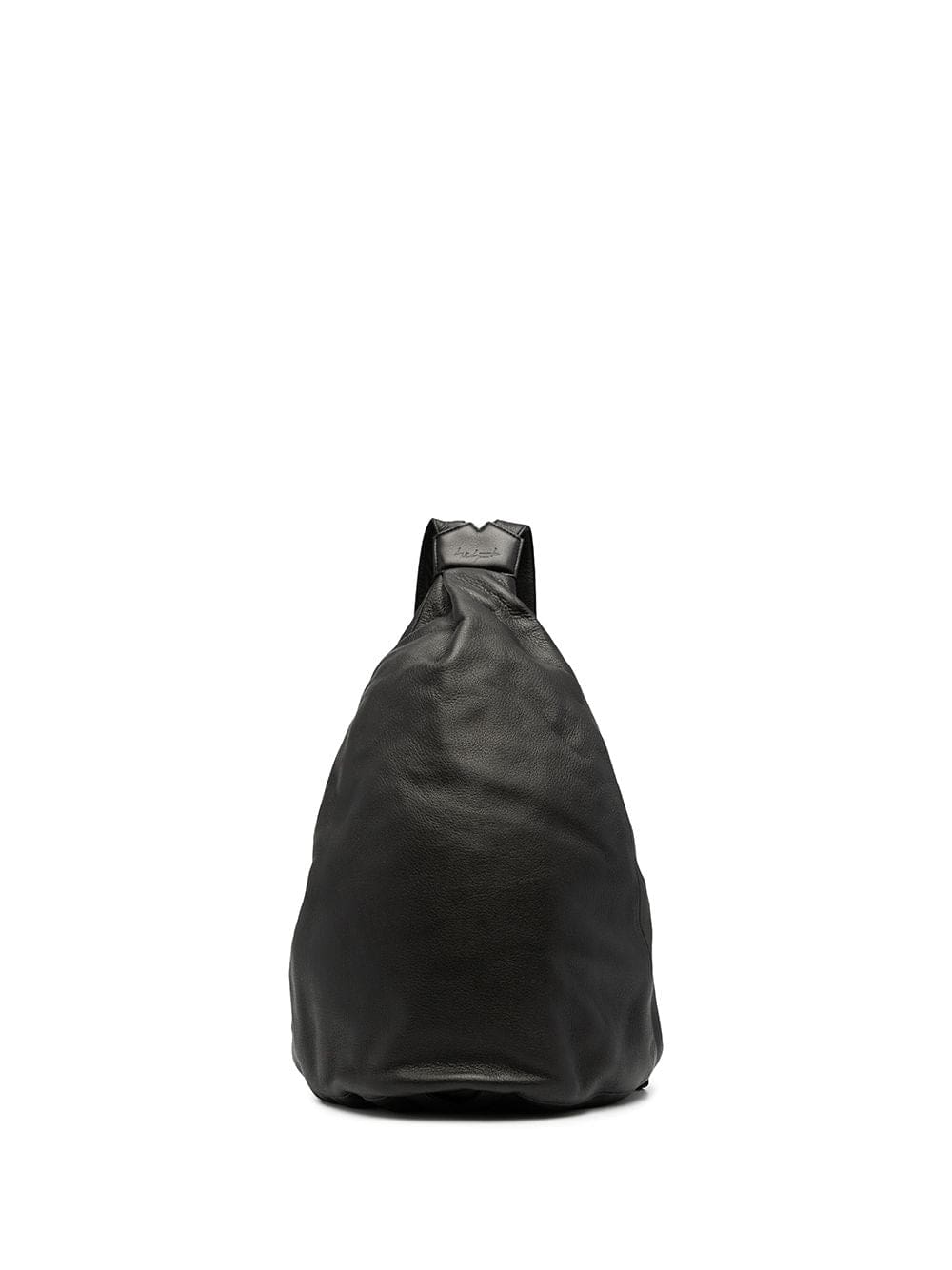 Discord Yohji Yamamoto logo-embossed leather backpack