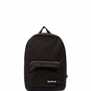 Barbour logo-patch pocket backpacks
