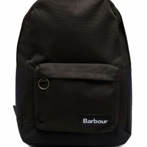 Barbour logo-patch backpack