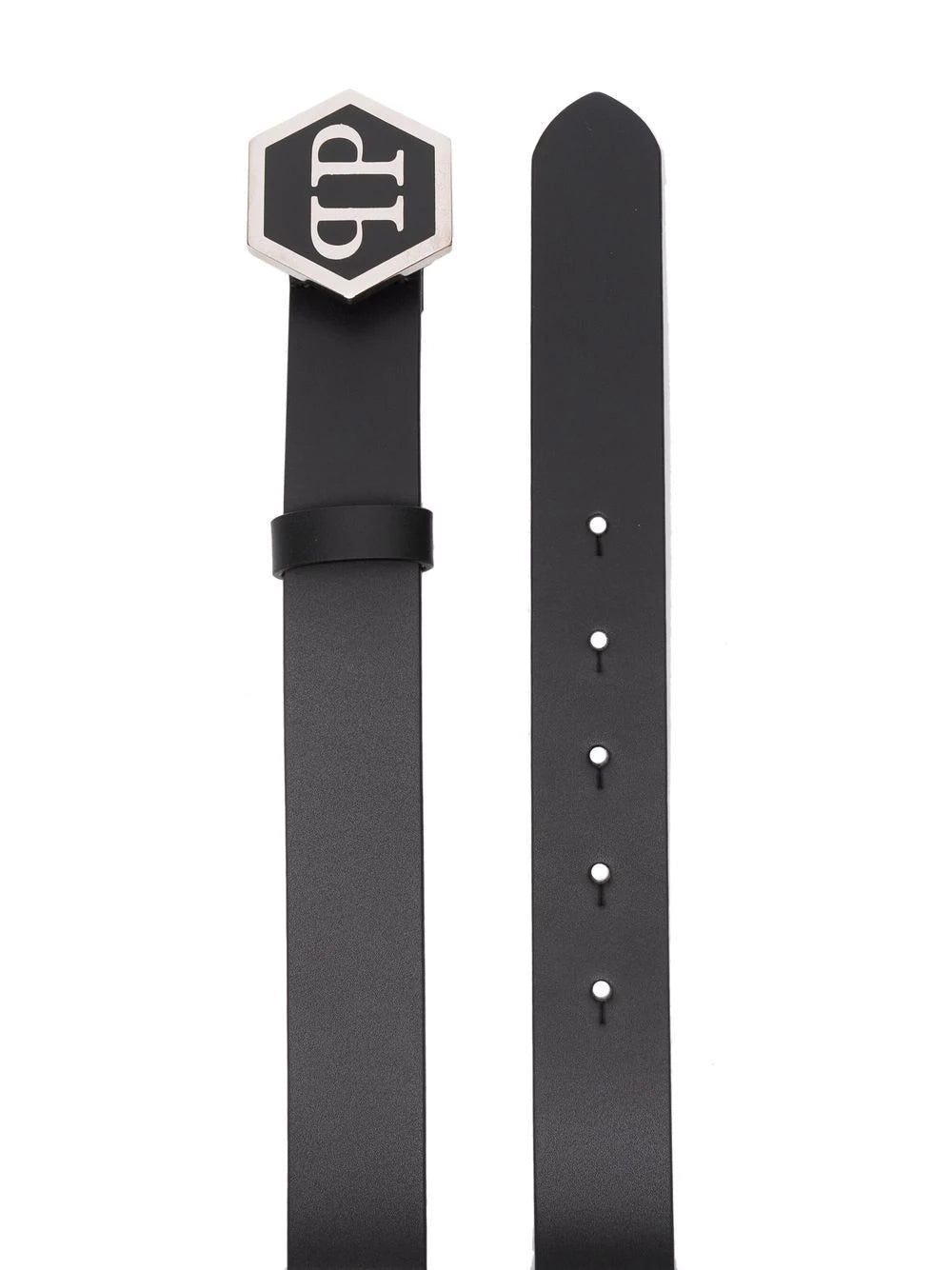 Philipp Plein Hexagon leather belt - Image 2