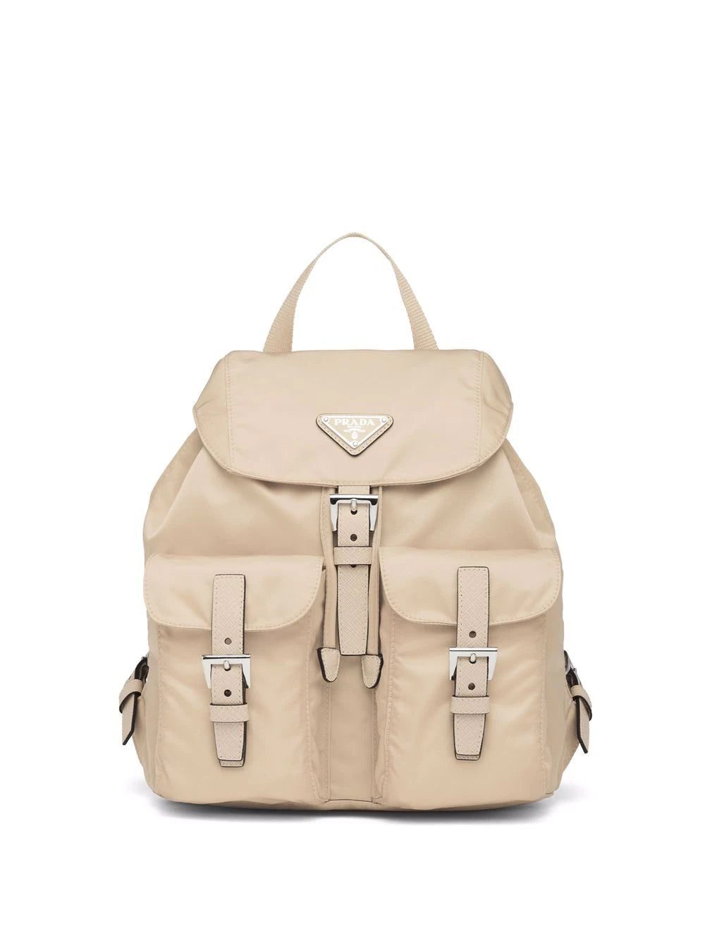 Prada small logo-plaque backpack