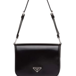 Prada brushed leather shoulder bag