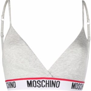 Moschino  logo-tape triangle-cup bra