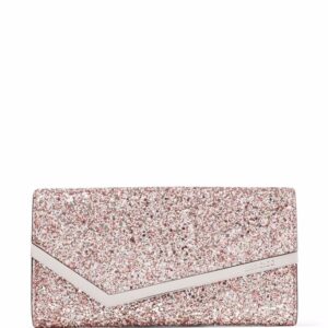 Jimmy Choo Emmie glitter clutch bag