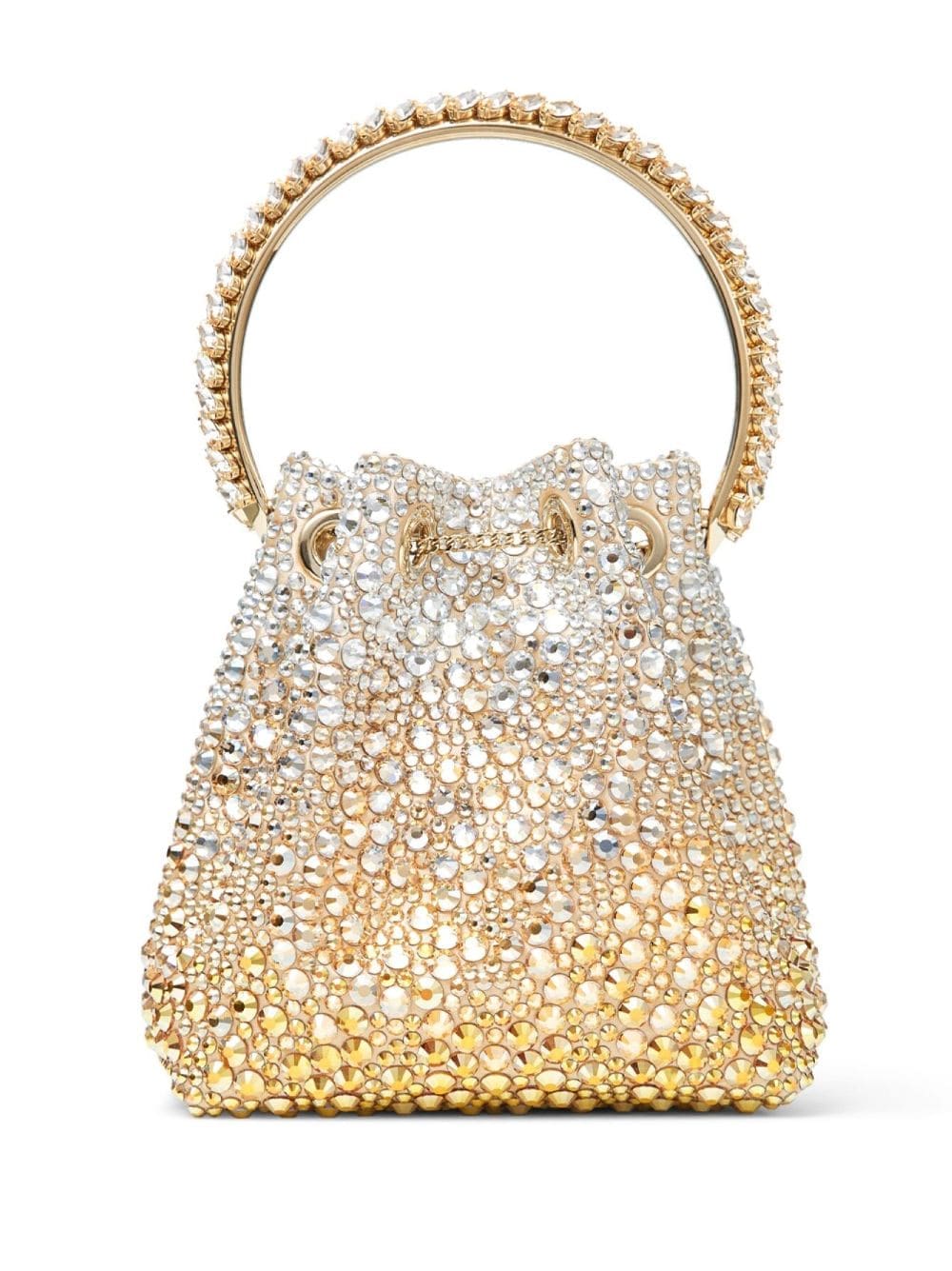 Jimmy Choo Bon Bon crystal-embellished bucket bag - Image 2