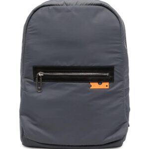 Off-white logo-patch zip-fastening backpack