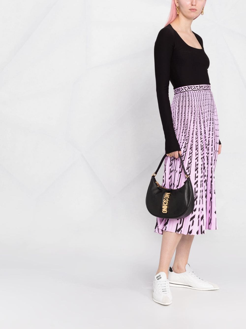 Moschino logo plaque shoulder bag - Image 2