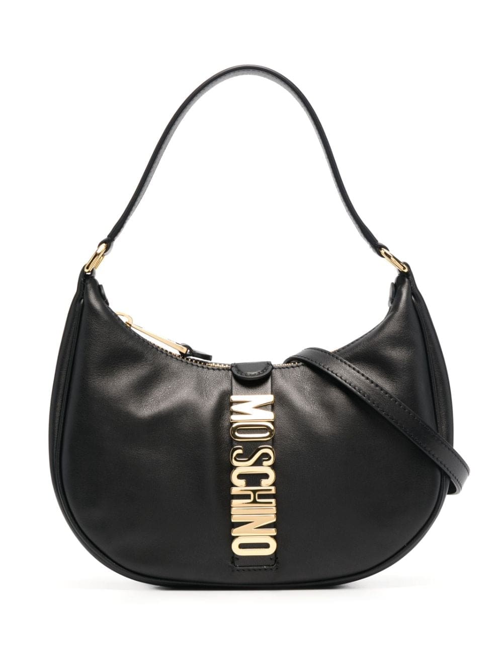 Moschino logo plaque shoulder bag