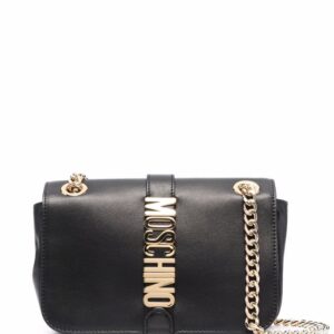 Moschino logo-plaque shoulder bag