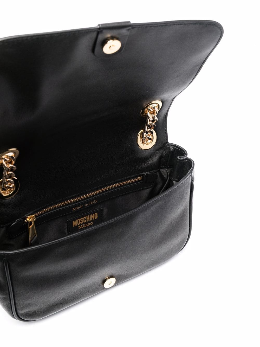 Moschino logo-plaque shoulder bag - Image 5