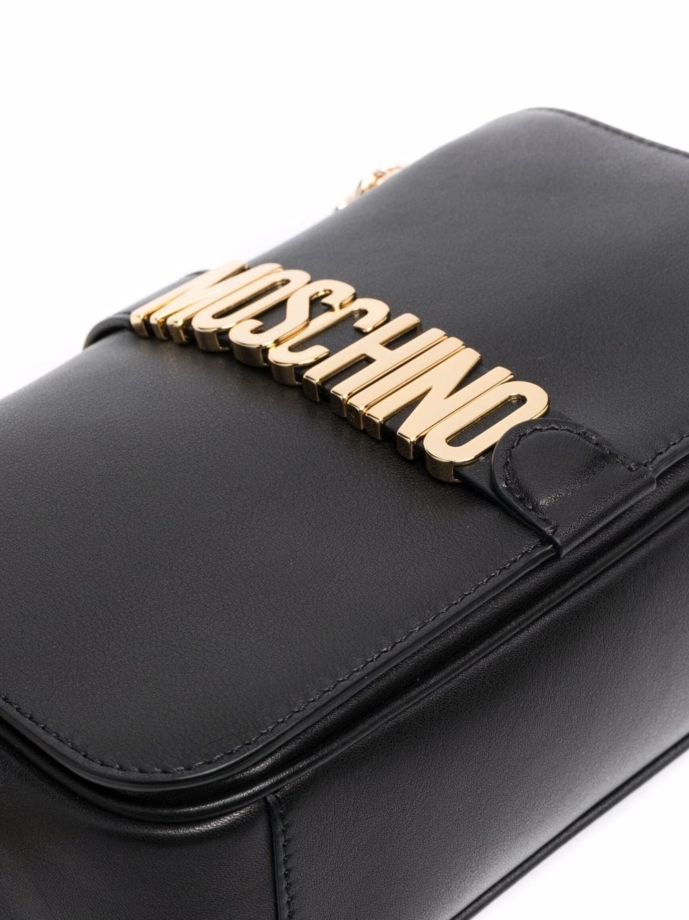 Moschino logo-plaque shoulder bag - Image 4