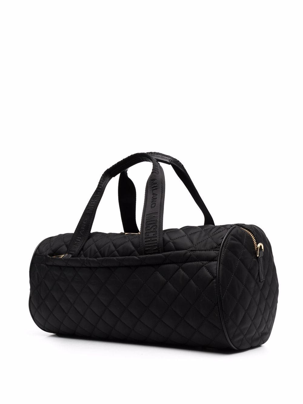 Moschino diamond-quilted logo holdall - Image 3